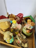Lot of Collectible Banks, Music Box etc