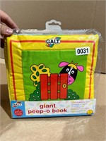 galt giant peep-o-book toddler animal book