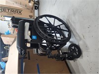 Medline Durable Steel Wheelchair with Flip-Back De