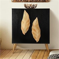 Uolfin Accent Cabinet, Sideboard Buffet with Leaf