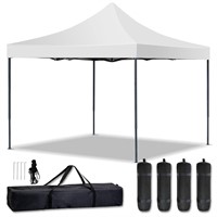 HCY Canopy Tent 10 x Pop Up Ez Sun Shade with Back