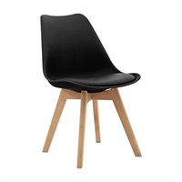 CangLong Mid Century Modern Side Chair with Wood L