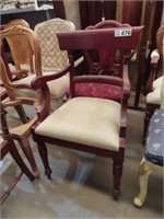 Regency Scroll Top ARM CHAIR