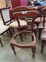 Set 10 Spoon Back Hexagonal Leg  Dining Chairs