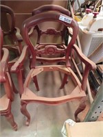 Pair English Plain Turned Leg ARM CHAIR