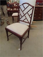 Set 10 Mahogany Bamboo style DINING CHAIRS