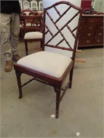 Set 10 Mahogany Bamboo style DINING CHAIRS