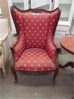 MAHOGANY WING CHAIR