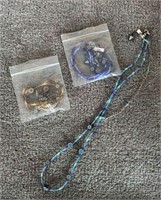 Beaded necklace lot