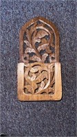 Indian hand carved wood holders 5"x11"