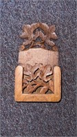 Indian hand carved wood holders 5"x9"