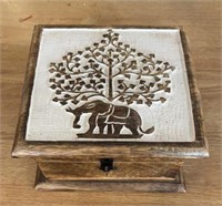 Indian Wooden Handcarved Box