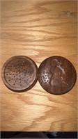 Hand carved wooden tobacco grinder