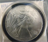 1986 U.S. Uncirc. Walking Liberty Silver Dollar