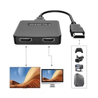 NEW HDMI Cable Splitter 1 Input 2 Output