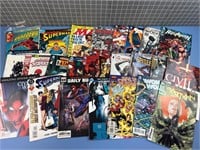 COMIC BOOKS W/ SUPERMAN, DAREDEVIL & MORE VINTAGE