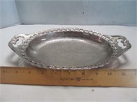 Antique Bavaria Silver Plate & Porcelain Server