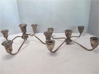 Pair of Sterling Silver Weighted Candelabra