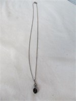 Sterling Silver Artist Made Natural Stone Necklace