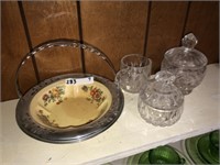 Crystal Covered Dishes & Serving Dish Grp