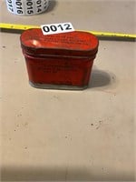3- red signal flare metal box only