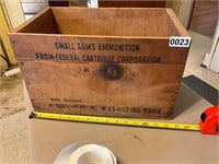 Vintage Federal Cartridge Company wooden box