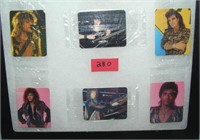 Group of 6 Bon Jovi rock band mini cards