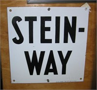 Steinway Street heavy porcelain NY sign