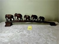 Wooden Elephants on Stand (as is)