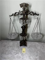 Vintage Apothecary Scale of Justice w/ Crystal