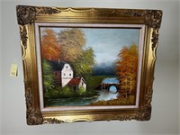 Vintage Framed Oil Painting