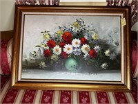 Large Floral Oil Painting