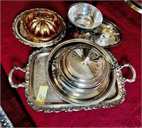 Silver Plate Servers & Misc
