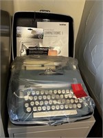 Blue Smith Corona Manual Typewriter