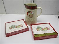 Christmas Cards & Pitcher