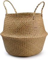 Seagrass Basket  Wicker Woven (14.1Dx13.8H)