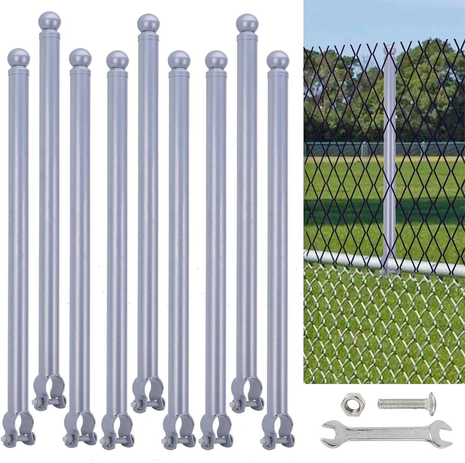 9 Pack Fence Post Extender  25 Height 1-5/8