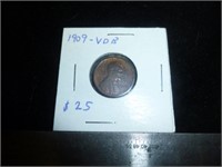 1909 VDB Cent - 1909 US 1 Cent V.D.B. Penny