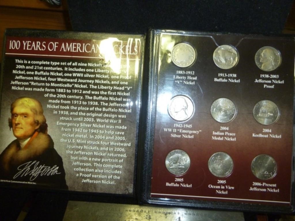 Commemorative Mint 100 Years of American Nickels