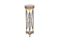 EMPIRE STYLE PEDESTAL WITH GILDED ACCENTS