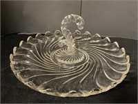 Vintage glass platter