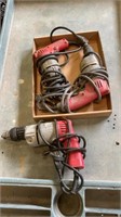 3- Milwaukee electric drills ( untested).,