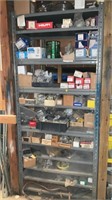 Shelf with assortment of hardware