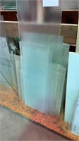 Assortment of glass panes, buyer responsible for