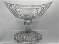Vintage crystal centerpiece bowl
