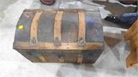 28 1/4 " wide Old Chest  16 3/4 " Deep  21" Tall