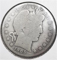 1905-P Barber Half Dollar