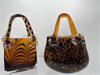 Art glass purses