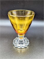 VTG Boopie Anchor Hocking Cocktail Glass in Amber