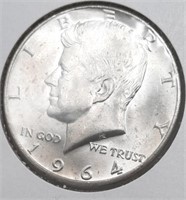 1964-D  UNC Kennedy Half Dollar